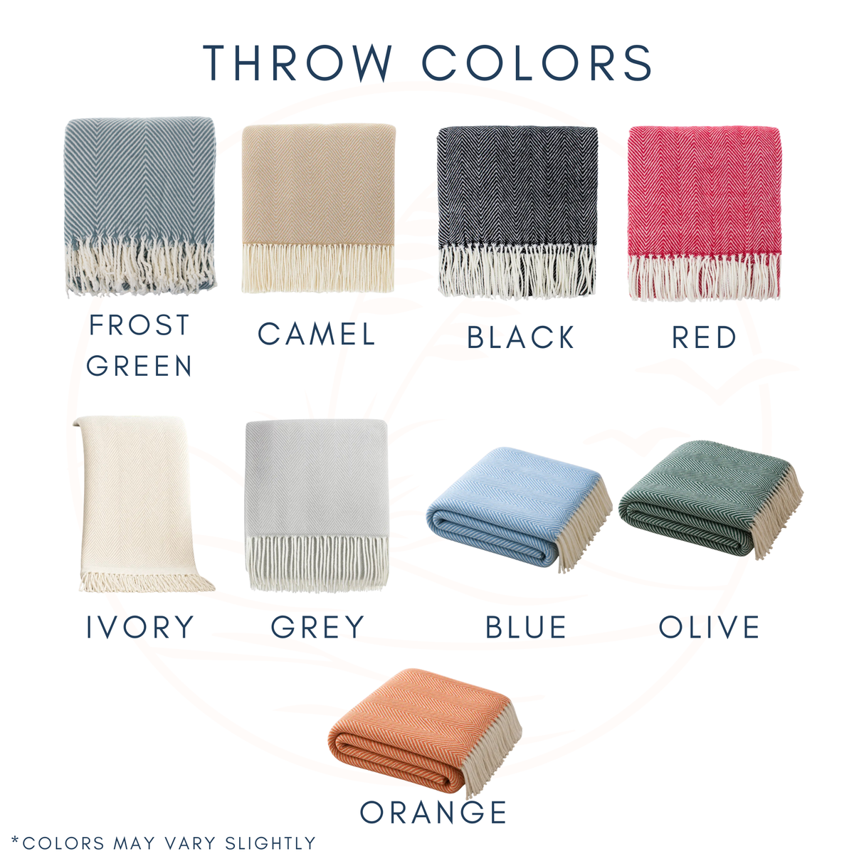 Faux Cashmere Herringbone Throw