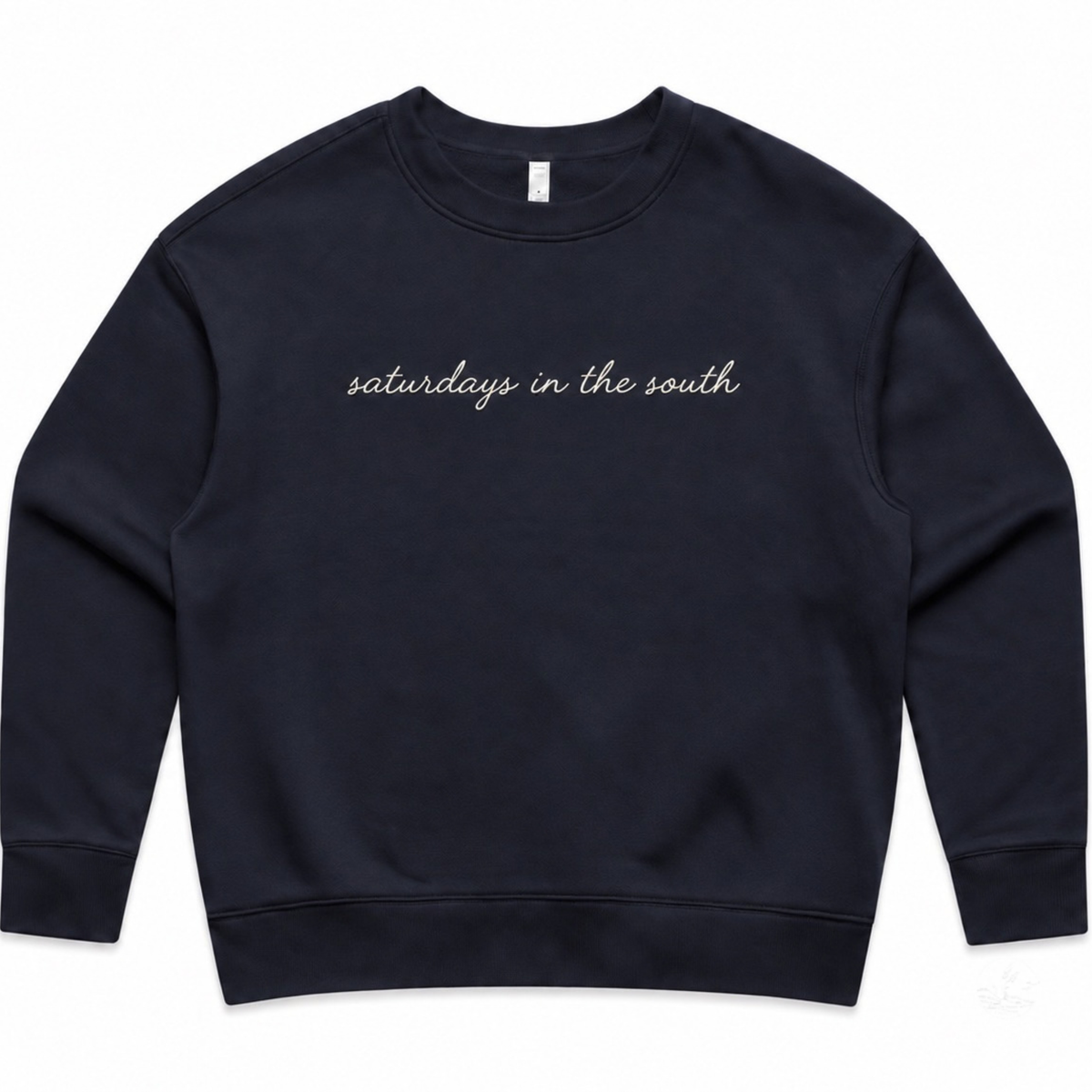 Embroidered “saturdays in the south” Crewneck Sweatshirt