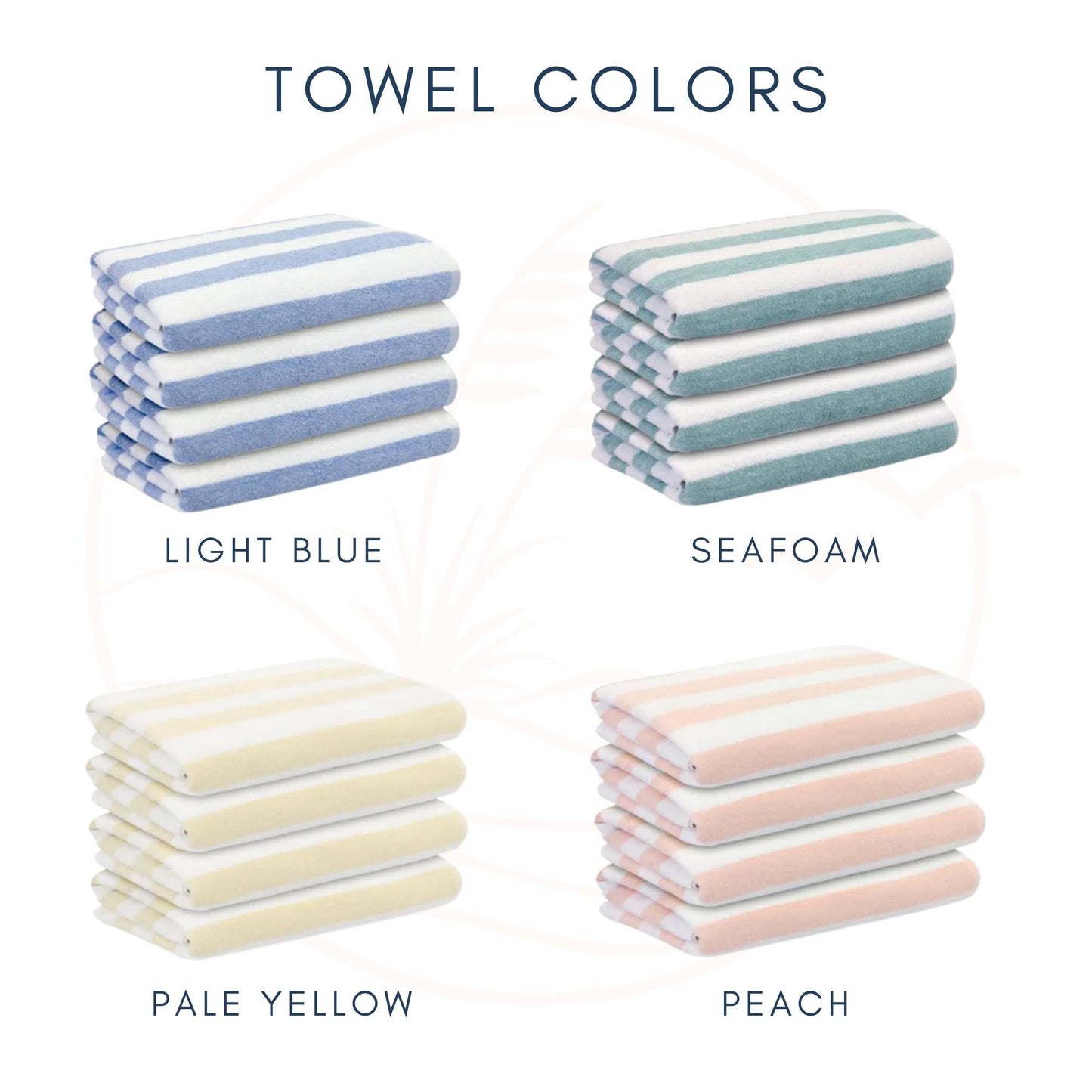 Embroidered Cabana Stripe Towels | 30x70" | Personalized Beach Towel | Personalized Gifts | Custom Towel | Bachelorette Gift | Monogrammed