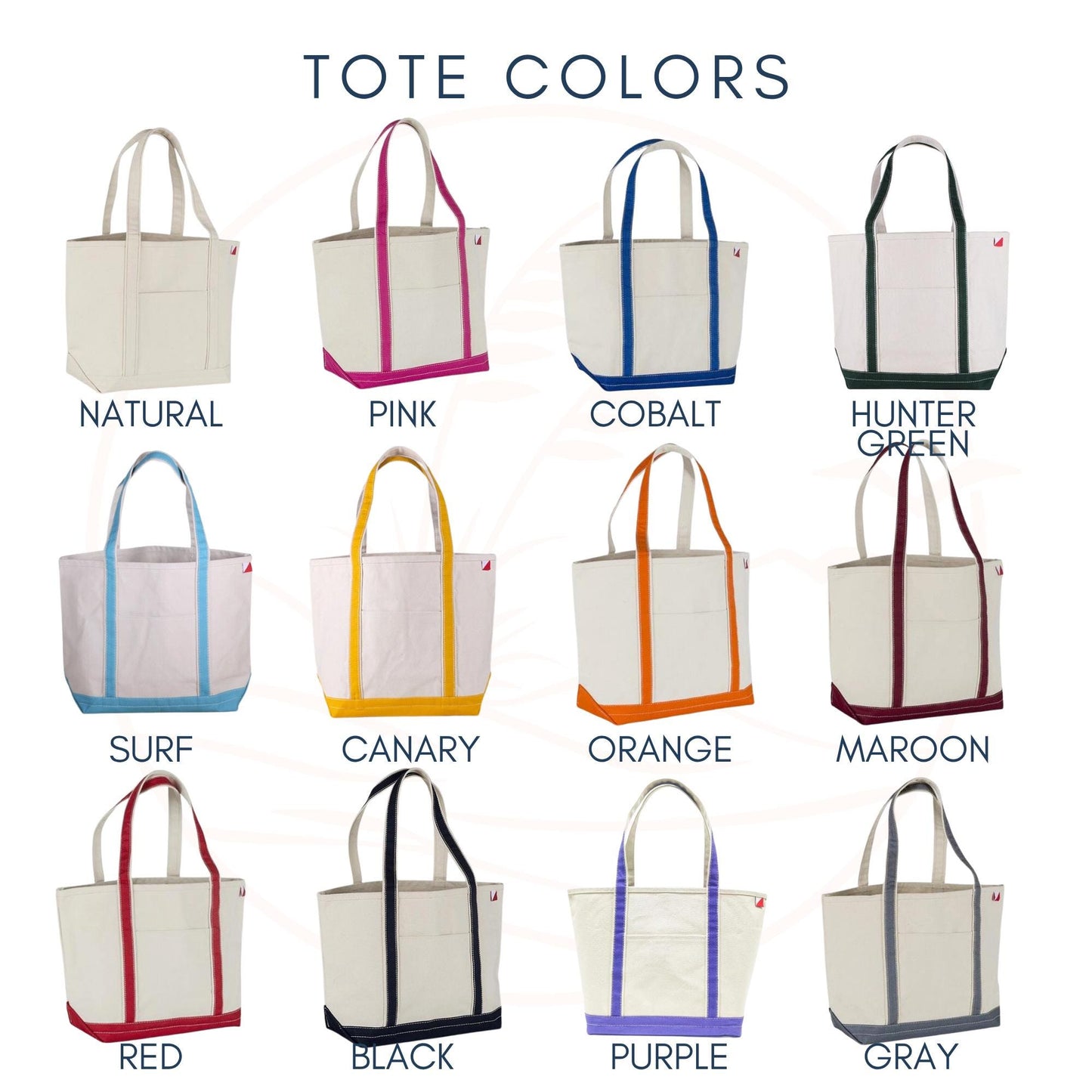 Canvas Boat Tote Bag | Monogrammed Tote | Personalized Beach Bag | Bachelorette Gifts | Embroidered Travel Bag | Summer Tote Bag | Mom Bag