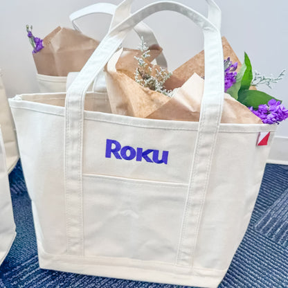 Custom Logo Canvas Tote Bag