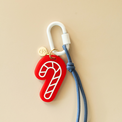 Candy Cane Bag Charm
