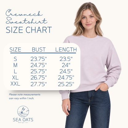 Embroidered “saturdays in the south” Crewneck Sweatshirt