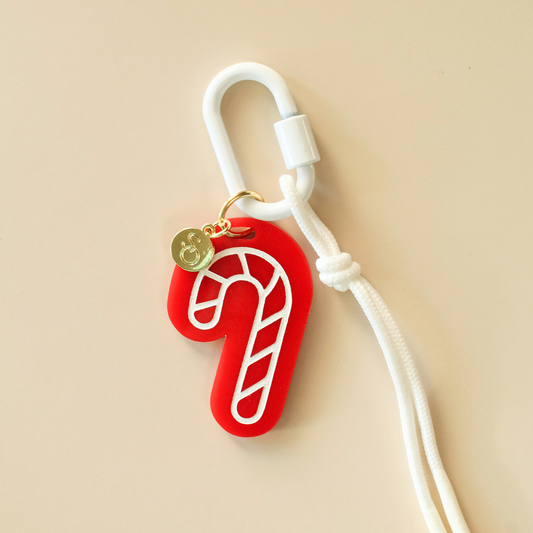 Candy Cane Bag Charm