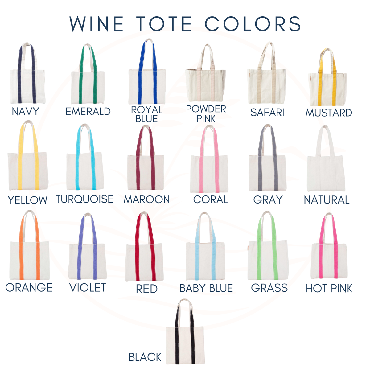 Monogrammed Four Bottle Wine Tote Bag