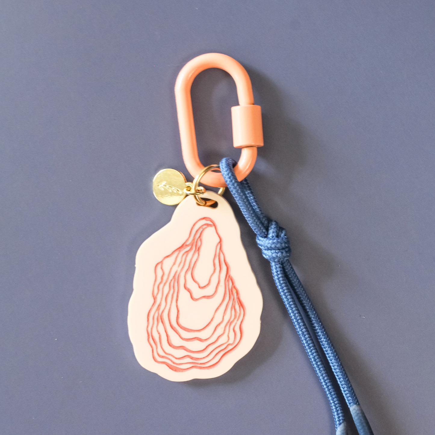 Oyster Shell Bag Charm | Light Pink