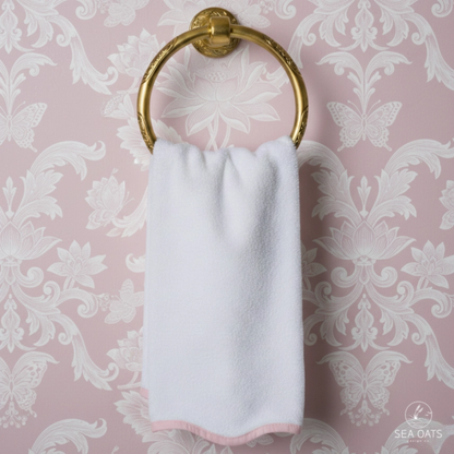 Monogrammed Scallop Hand Towel