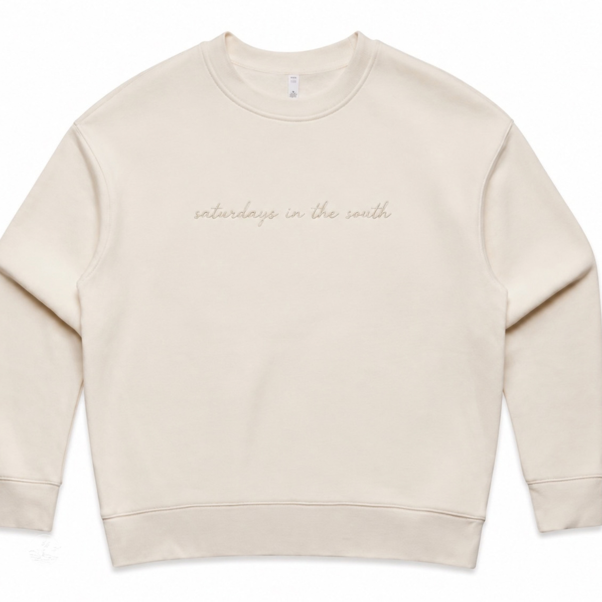 Embroidered “saturdays in the south” Crewneck Sweatshirt
