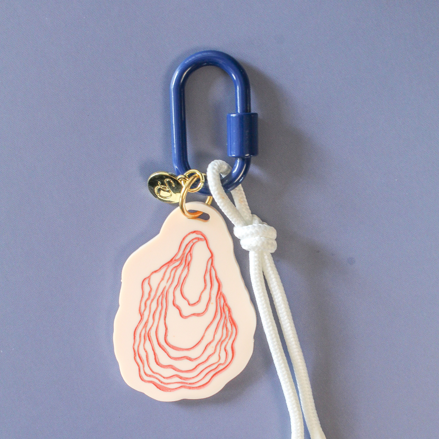 Oyster Shell Bag Charm | Light Pink