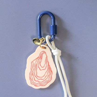 Oyster Shell Bag Charm | Light Pink