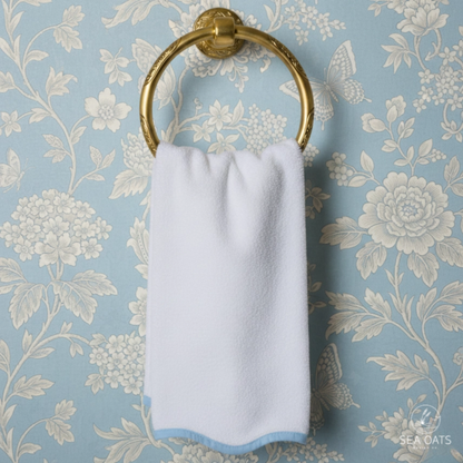 Monogrammed Scallop Hand Towel
