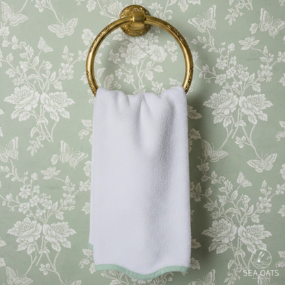 Monogrammed Scallop Hand Towel