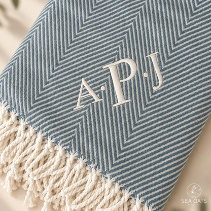 Faux Cashmere Herringbone Throw