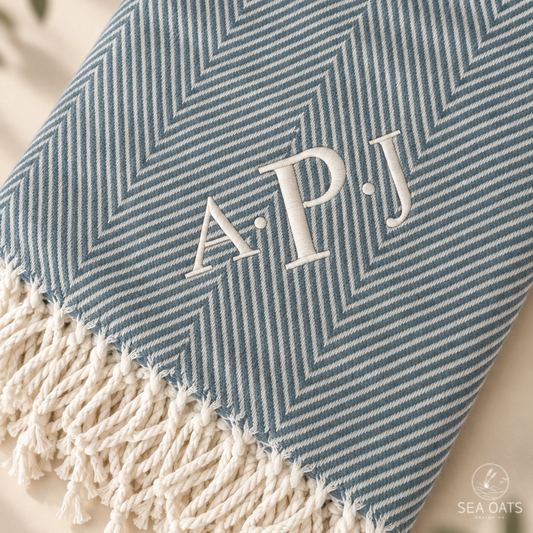 Faux Cashmere Herringbone Throw
