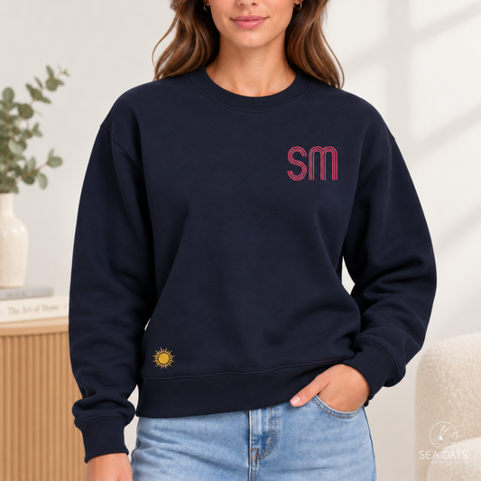 Personalized Embroidered Icon Sweatshirt