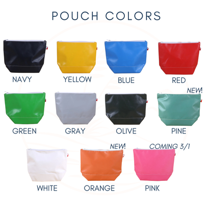 Waterproof Vinyl Zipper Pouch