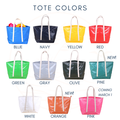 Large Vinyl Tote Bag