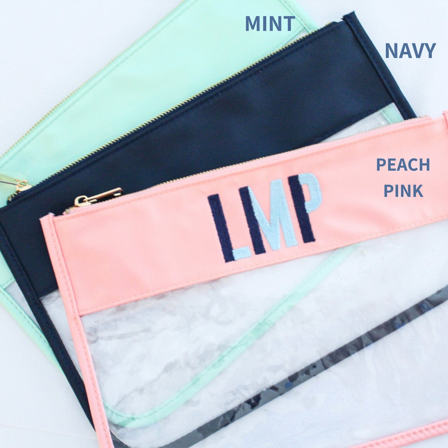 Personalized Zipper Pouch | Travel Pouch | Monogrammed Cosmetic Bag | Bachelorette Gifts | Personalized Gift | Embroidered Everything Pouch