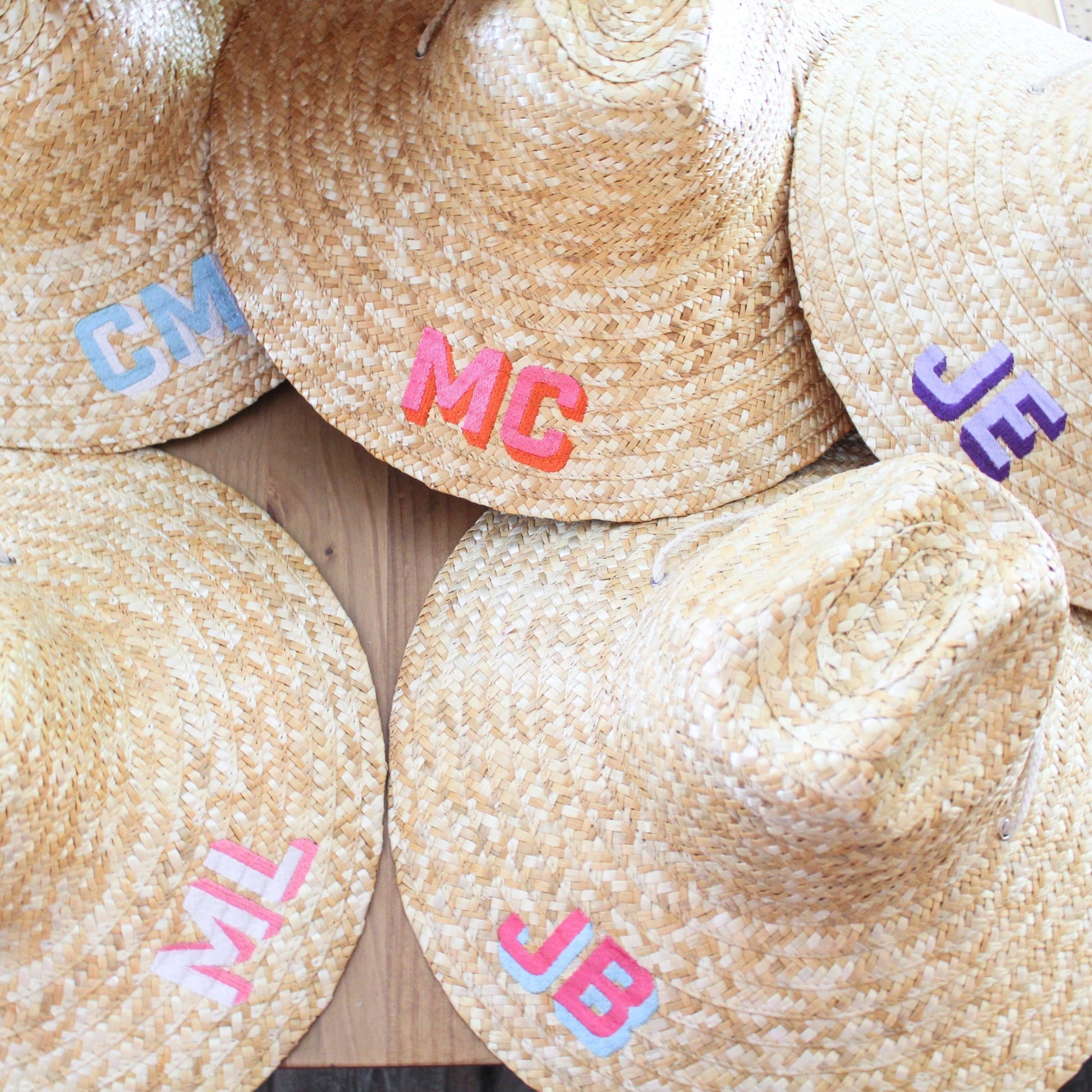 Personalized Embroidered Monogrammed Beachcomber Straw Sun Hat