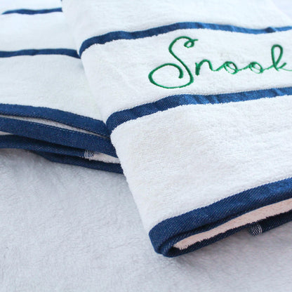 Personalized Embroidered Striped Beach Towel