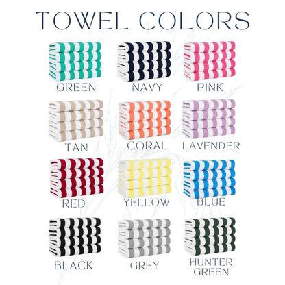 Custom Logo Beach Towels, Business Branded Gifts, Custom Company Logo Towels, Camp, School, Swim Teams, Realtor Closing Gifts, Team Logos