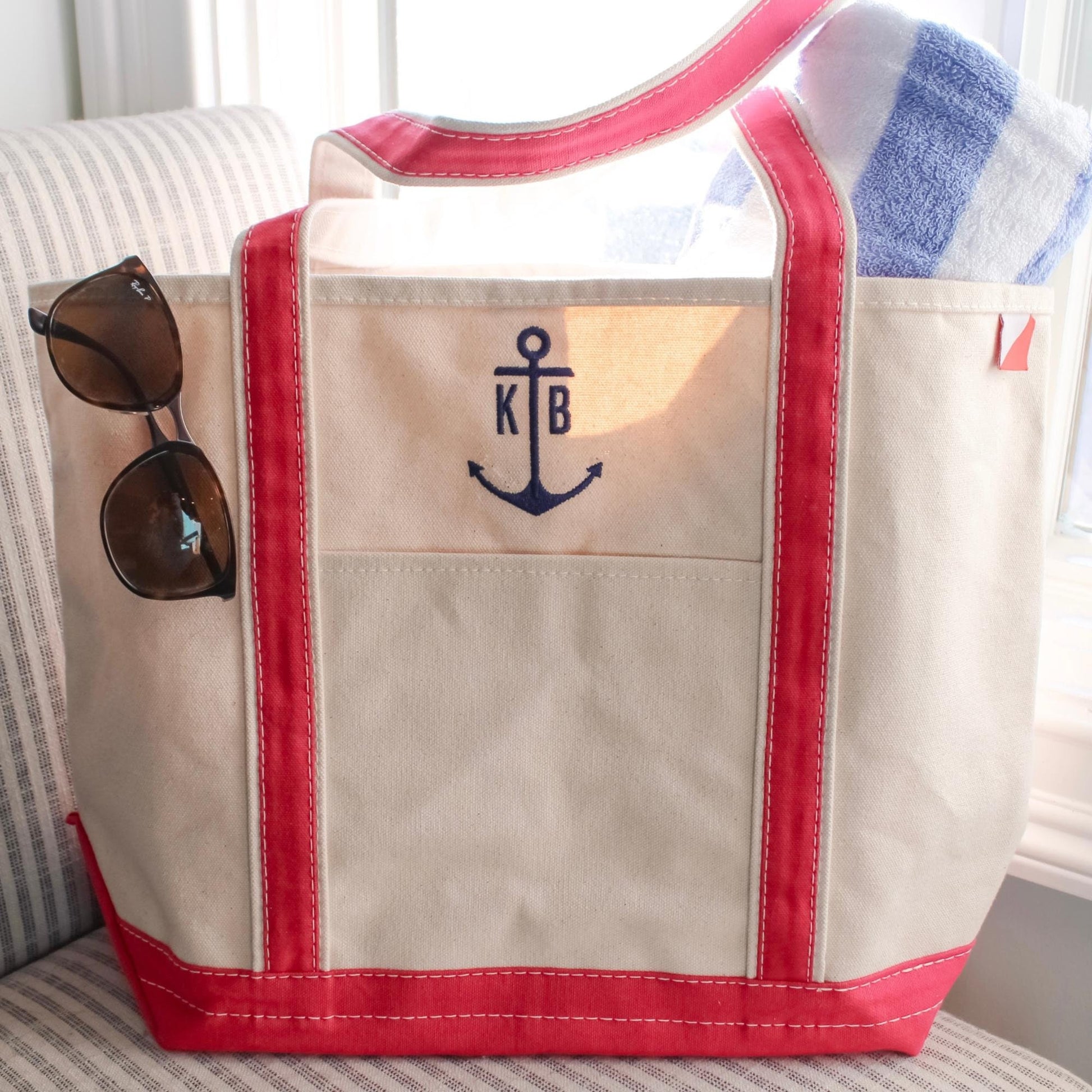 Personalized Custom Embroidered Canvas Tote Bag