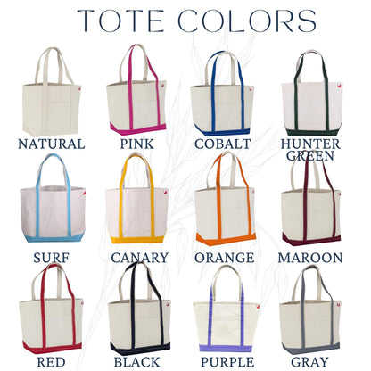 Custom Canvas Boat Tote Bag: 2 Tote Minimum | Business Branded Gifts | Custom Company Logo Canvas Tote | Corporate Gifting | Branded Gifts