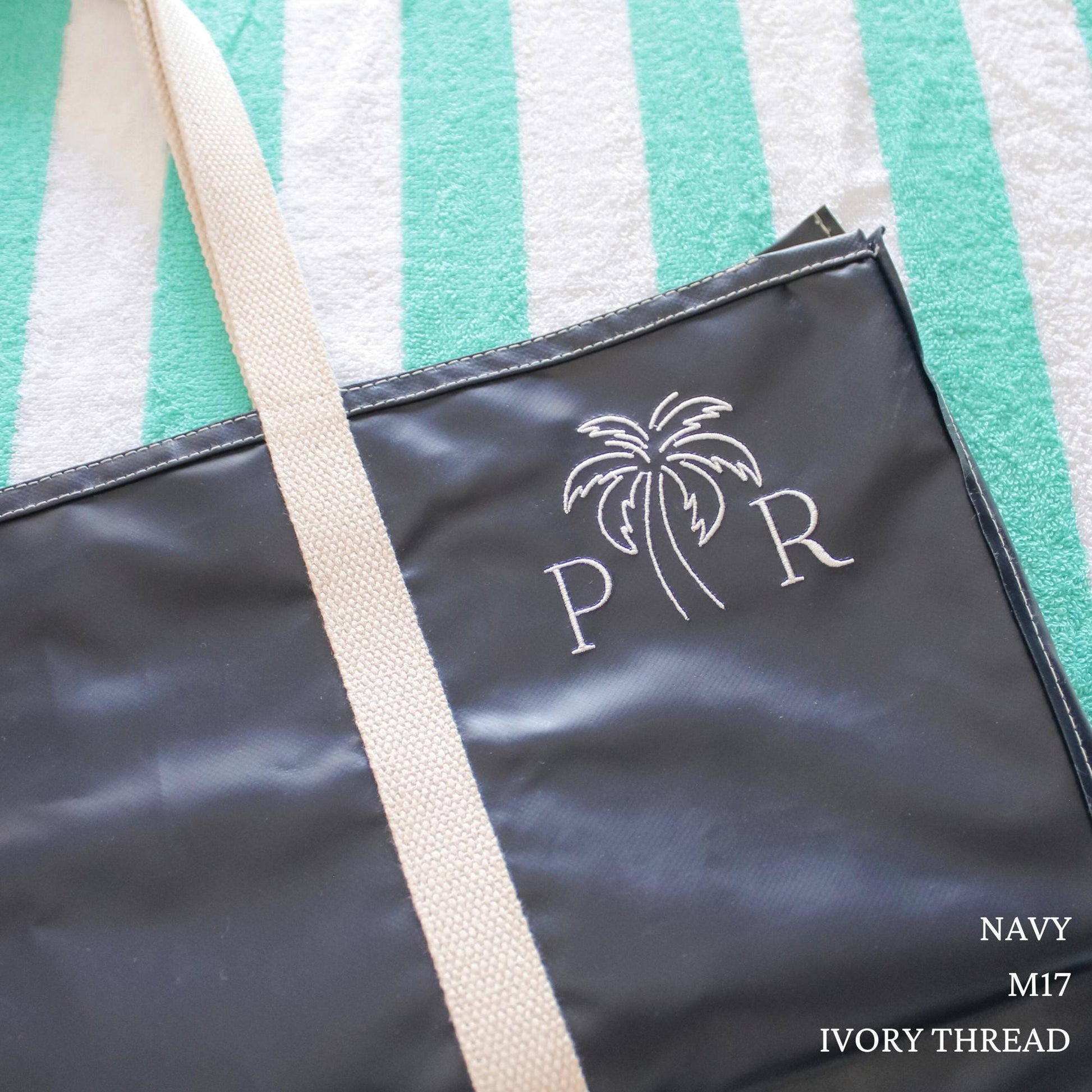 Custom Logo Embroidered Canvas Tote Bag