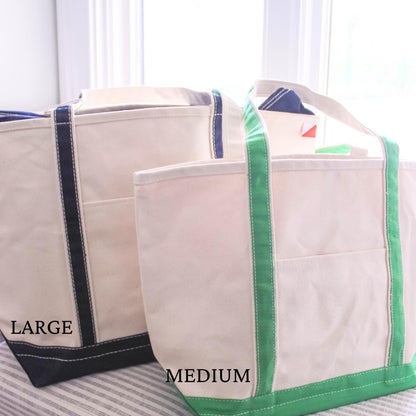 Personalized Custom Embroidered Canvas Tote Bag