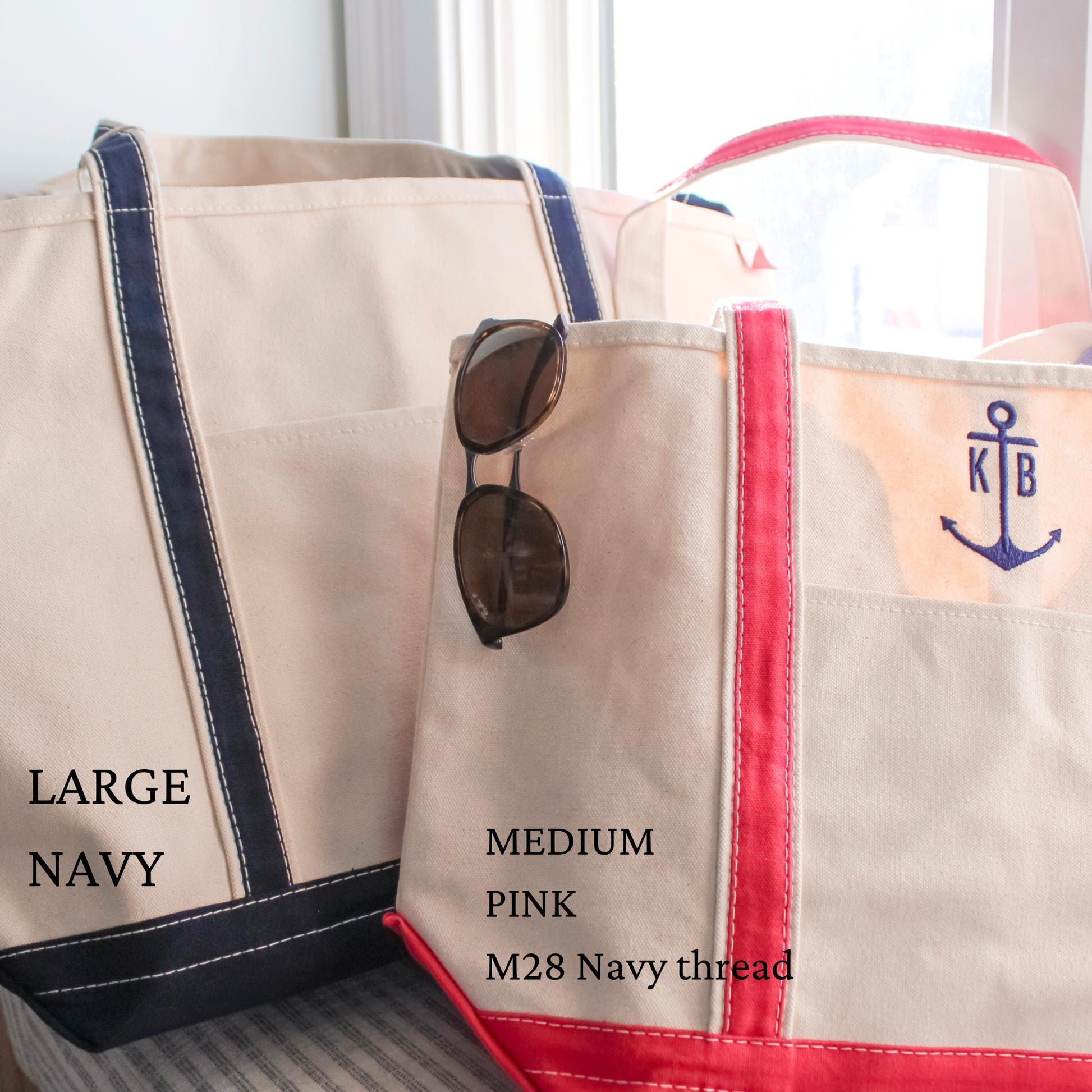 Personalized Custom Embroidered Canvas Tote Bag