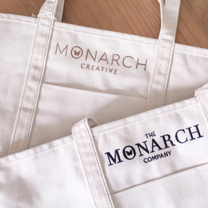 Custom Canvas Boat Tote Bag: 2 Tote Minimum | Business Branded Gifts | Custom Company Logo Canvas Tote | Corporate Gifting | Branded Gifts