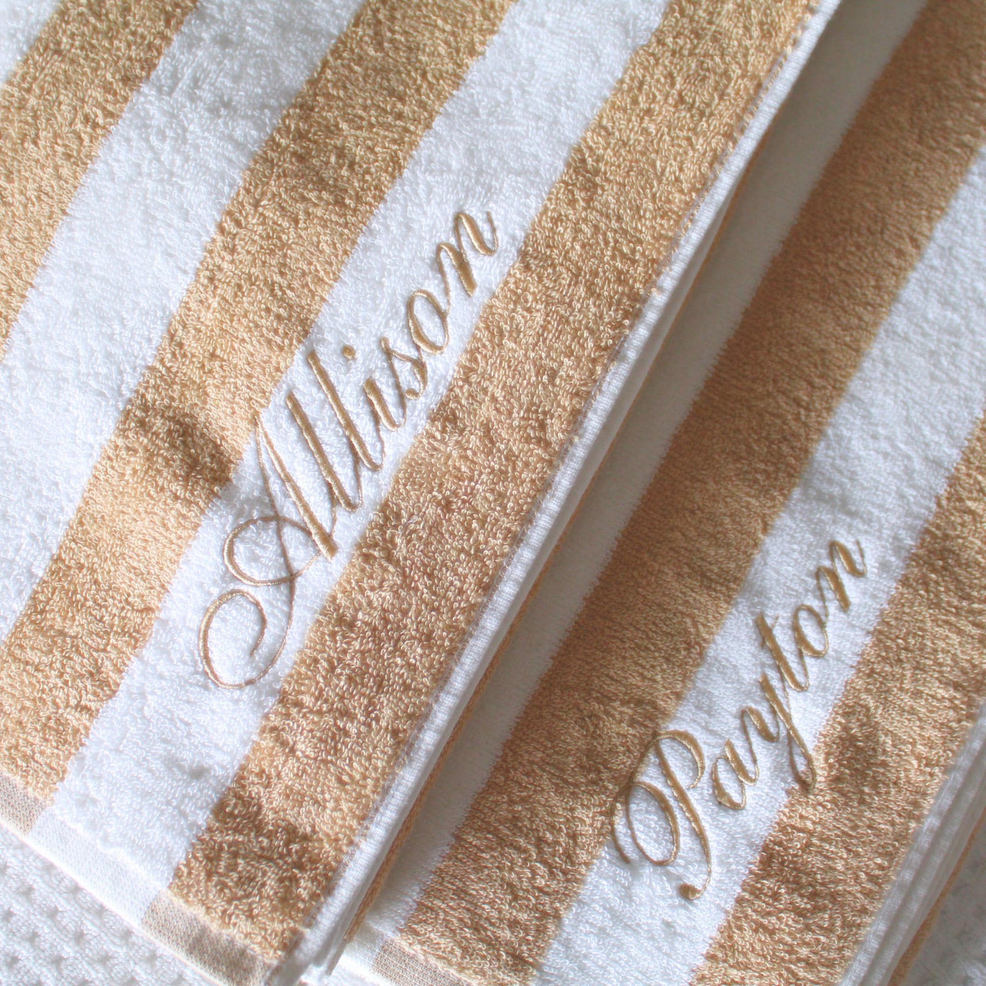 Cabana Stripe Beach Towel | Custom Towel | Personalized Beach Towel | Personalized Gifts | Monogrammed Towel | Bachelorette Gifts