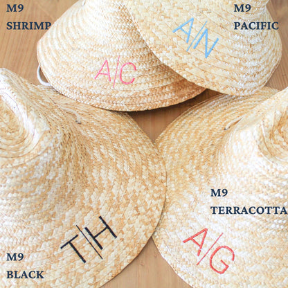 Personalized Straw Beachcomber Hat | Sun Hat | Beach Hat | Bachelorette Gift | Personalized Gifts | Lifeguard Hat | Monogrammed Straw Hat