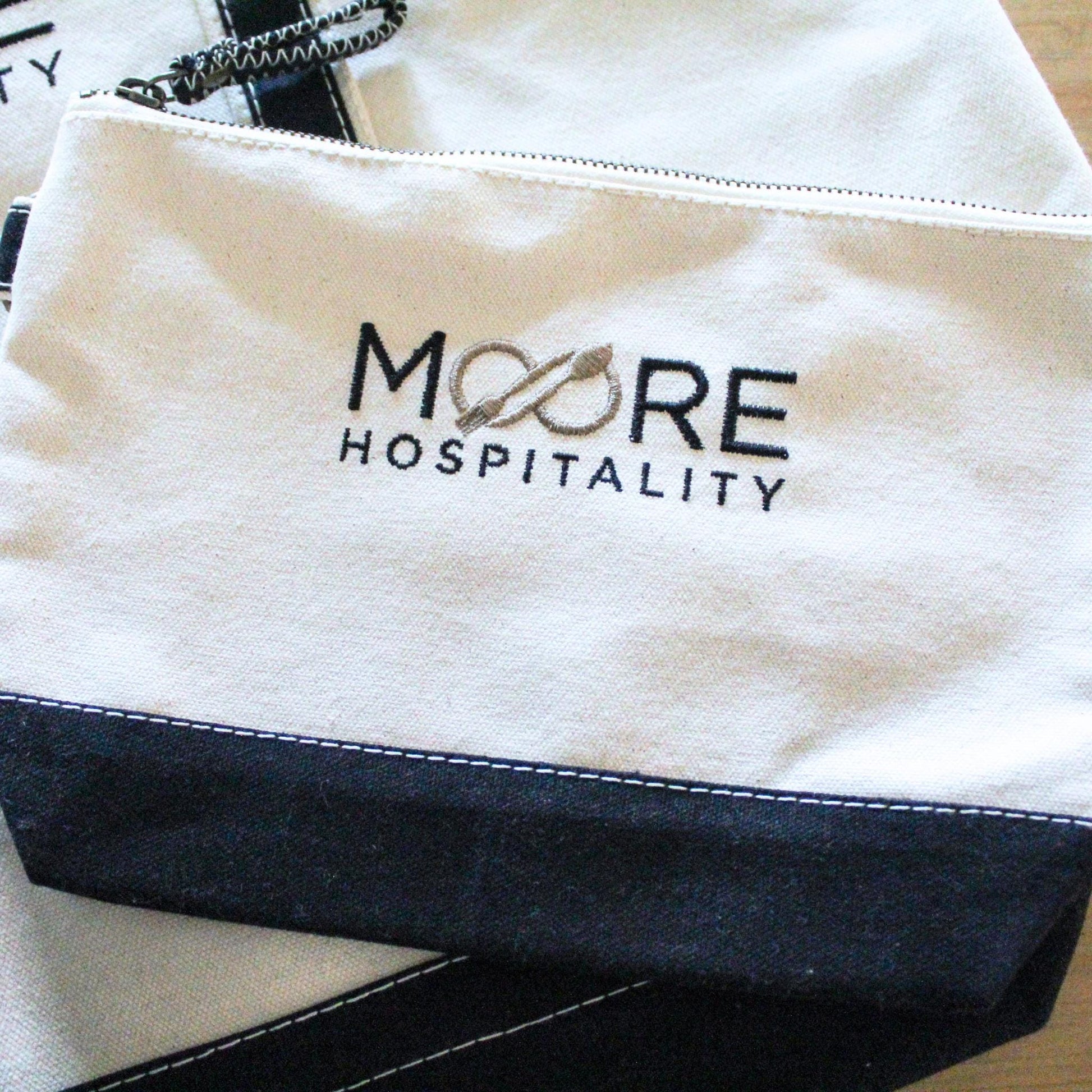 Custom Logo Canvas Zipper Pouch | Business Branded Gifts | Custom Company Logo Canvas Everything Pouch | Corporate Gif | Branded Gifts