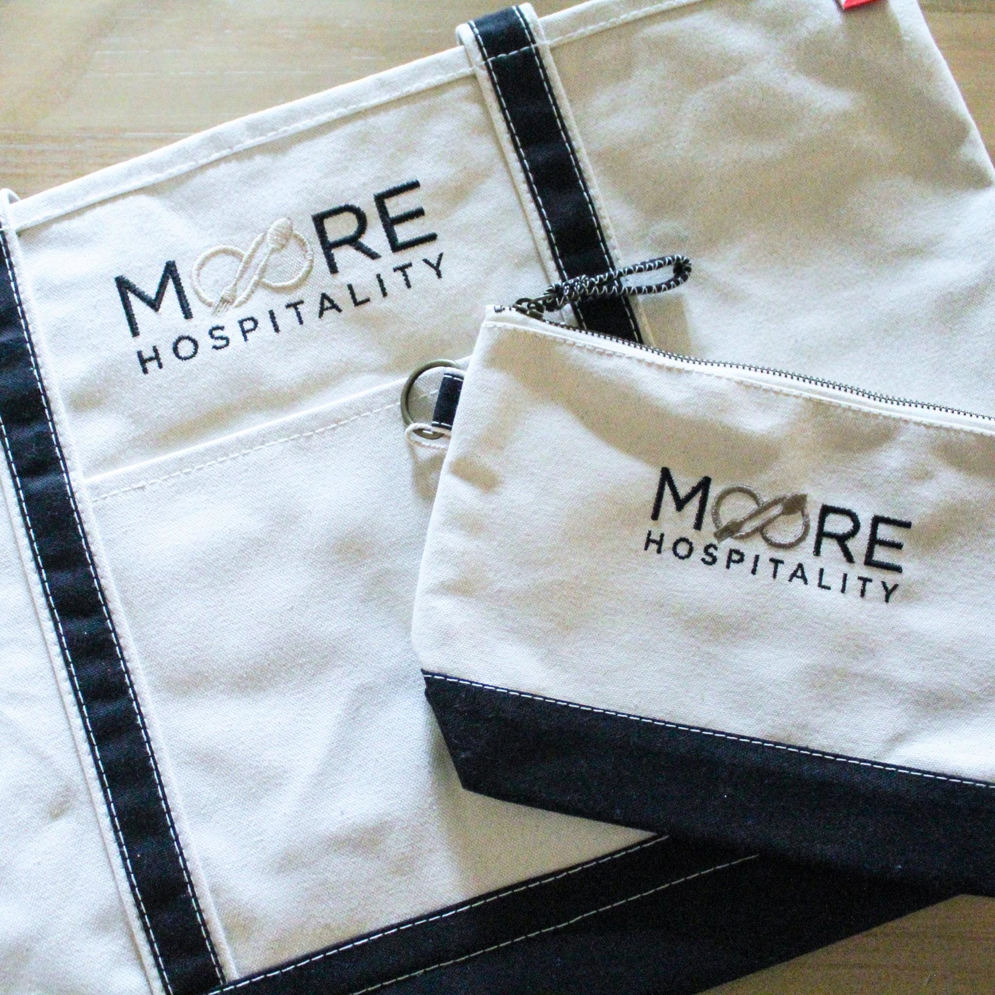 Custom Logo Canvas Zipper Pouch | Business Branded Gifts | Custom Company Logo Canvas Everything Pouch | Corporate Gif | Branded Gifts