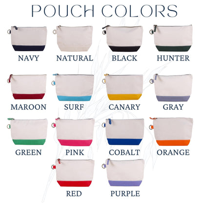 Custom Logo Canvas Zipper Pouch | Business Branded Gifts | Custom Company Logo Canvas Everything Pouch | Corporate Gif | Branded Gifts