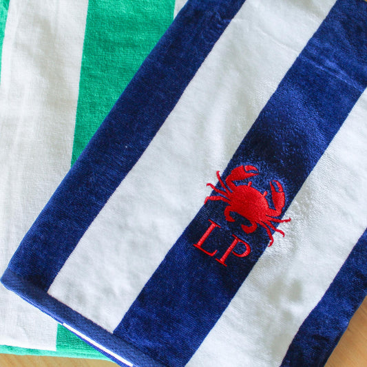 Cabana Striped Beach Towel | Personalized Beach Towel | Monogram Towel | Personalized Gifts | Custom Towel | Bachelorette Gift