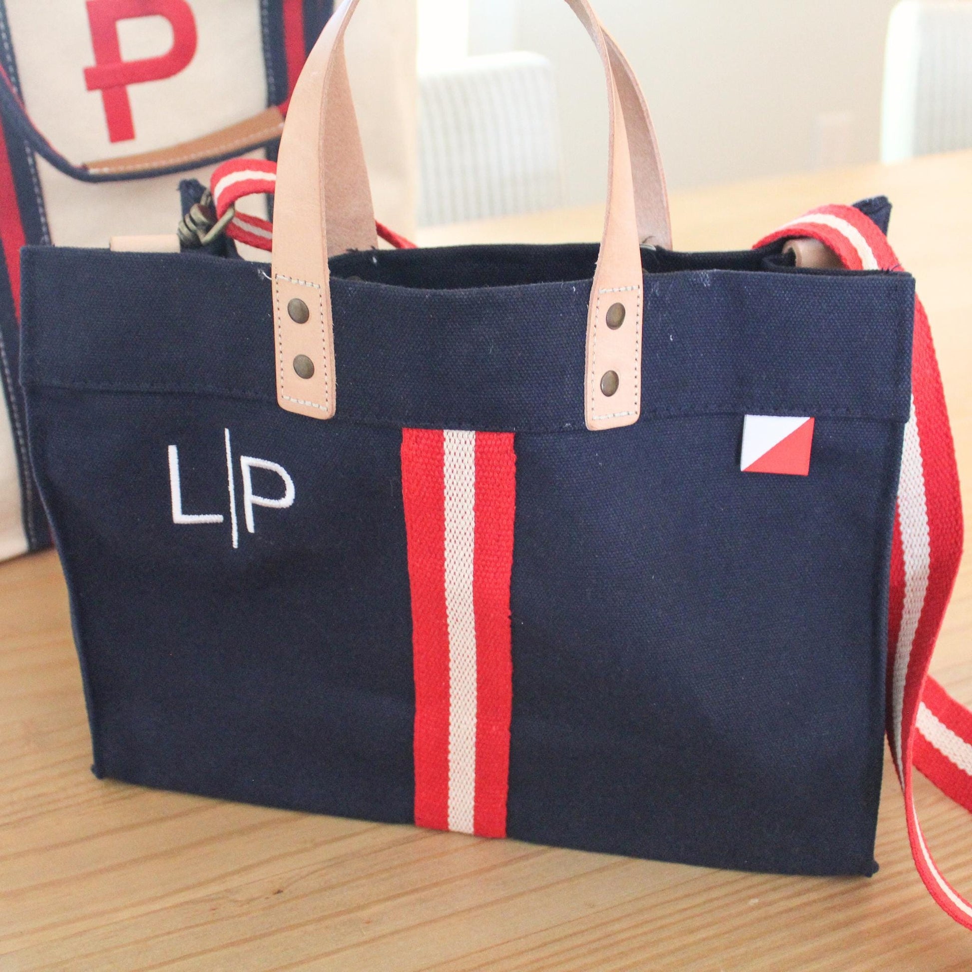 Personalized Canvas Mini Crossbody Tote | Personalized Tote Bag | Monogram Tote Bag | Personalized Gift | Box Tote | Work Bag | School Tote