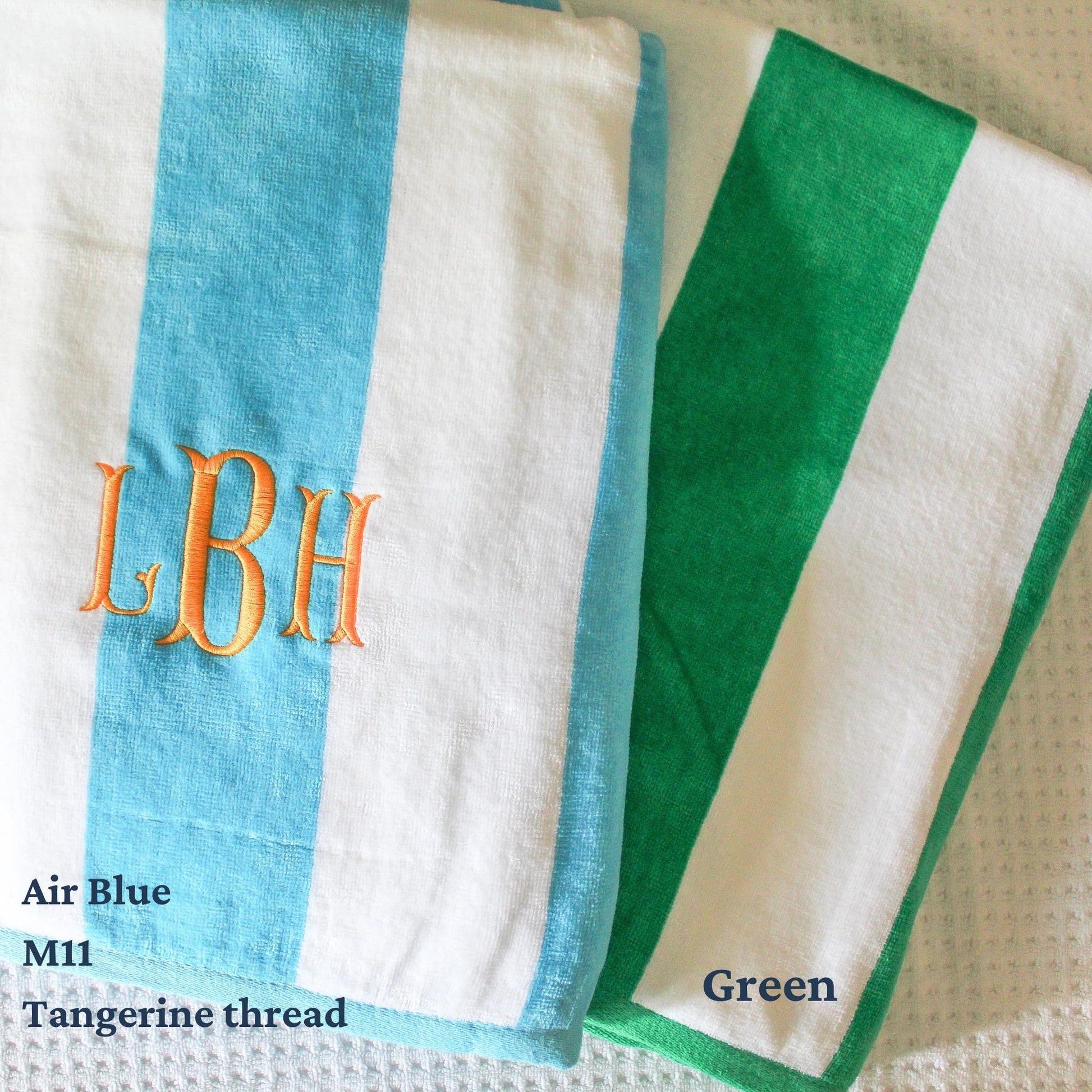 Cabana Striped Beach Towel | Personalized Beach Towel | Monogram Towel | Personalized Gifts | Custom Towel | Bachelorette Gift