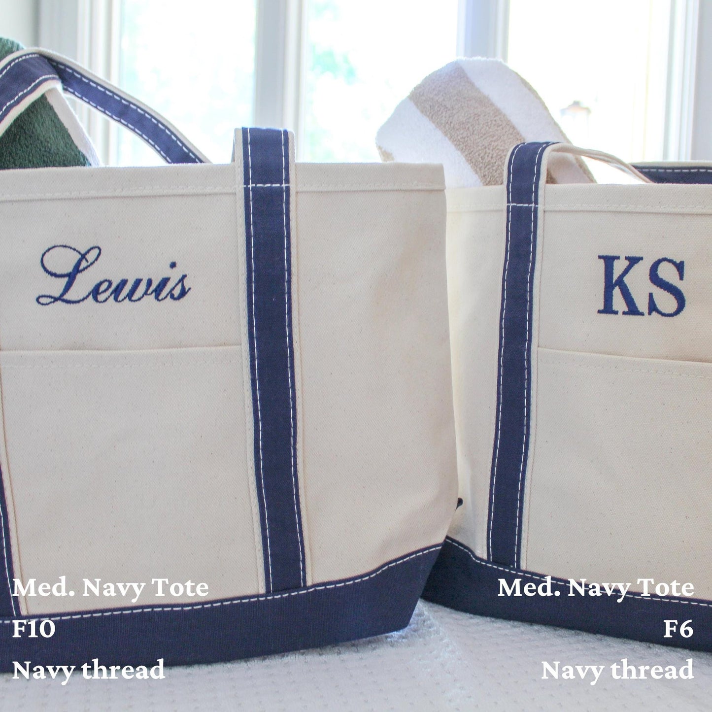 Canvas Boat Tote Bag | Personalized Tote | Monogram Tote | Personalized Gifts | Bachelorette Gifts | Embroidered Travel Bag | Summer Tote