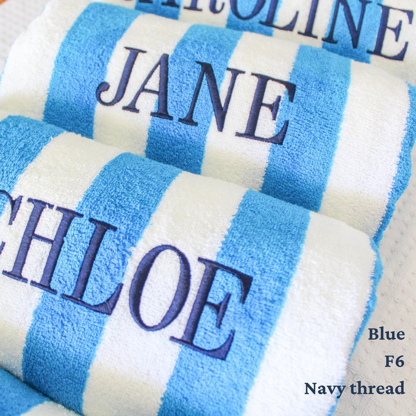 Cabana Stripe Beach Towel | Custom Towel | Personalized Beach Towel | Personalized Gifts | Monogrammed Towel | Bachelorette Gifts