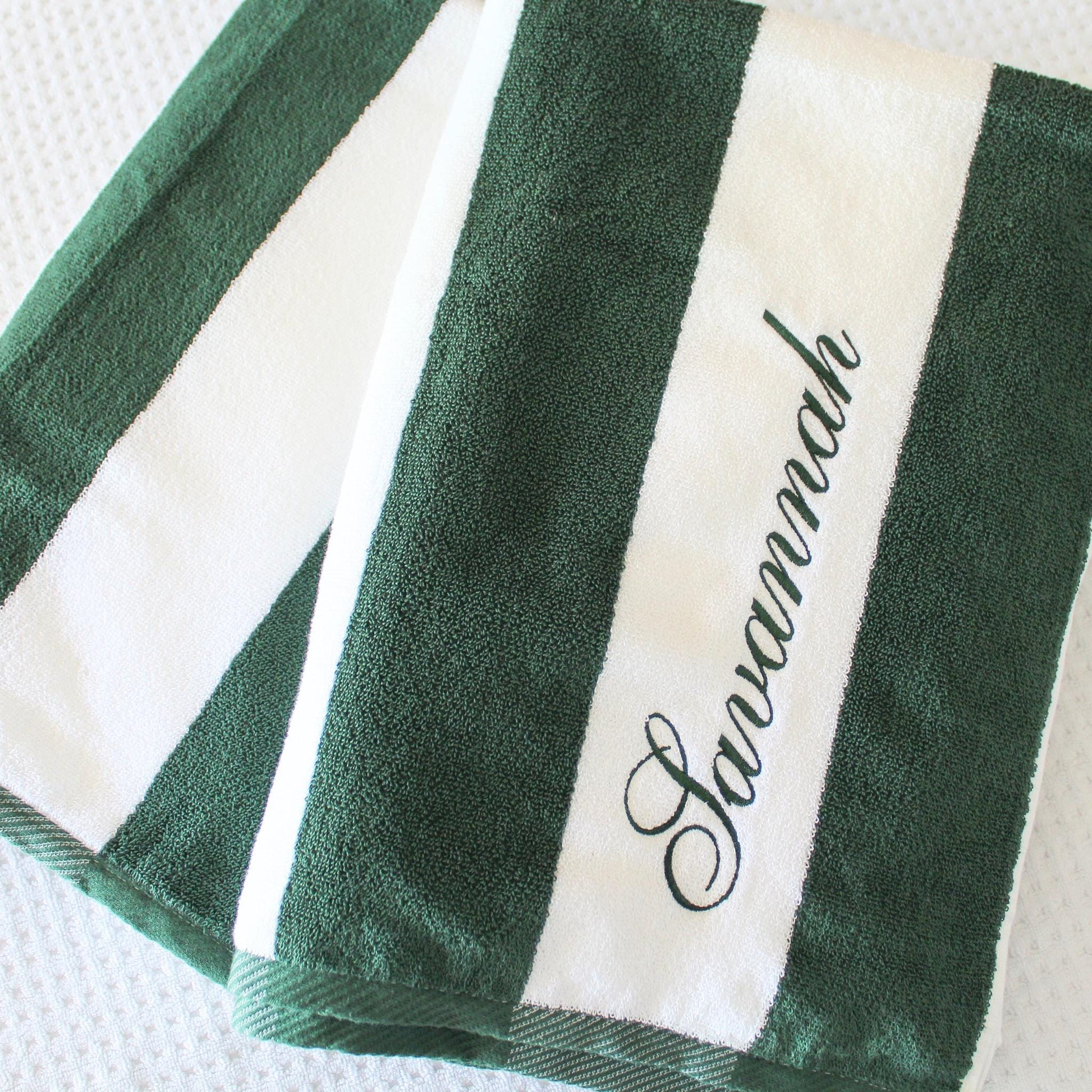 Classic Cabana Stripe Beach Towel, Custom Towel, Personalized Beach Towel, Personalized Gifts, Monogrammed Towel, Bachelorette Gifts
