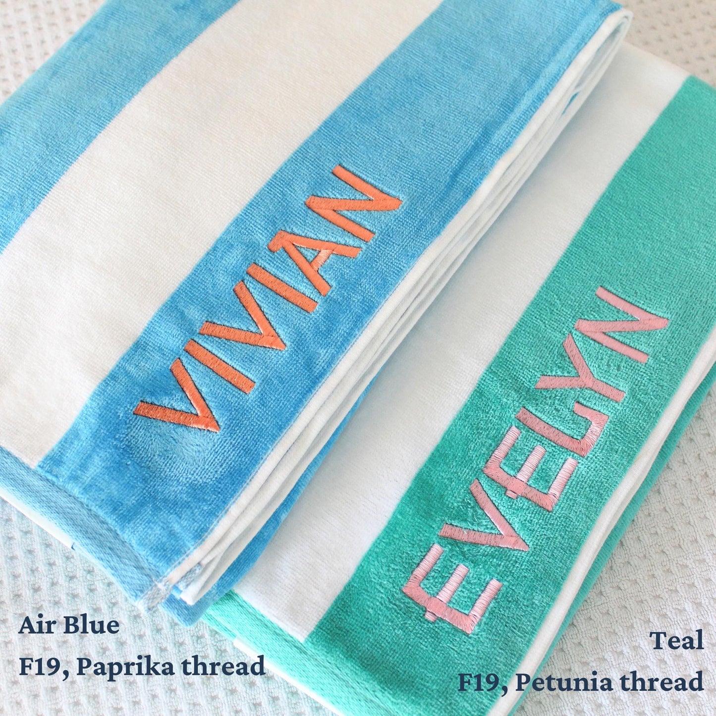 Cabana Striped Beach Towel | Personalized Beach Towel | Monogram Towel | Personalized Gifts | Custom Towel | Bachelorette Gift