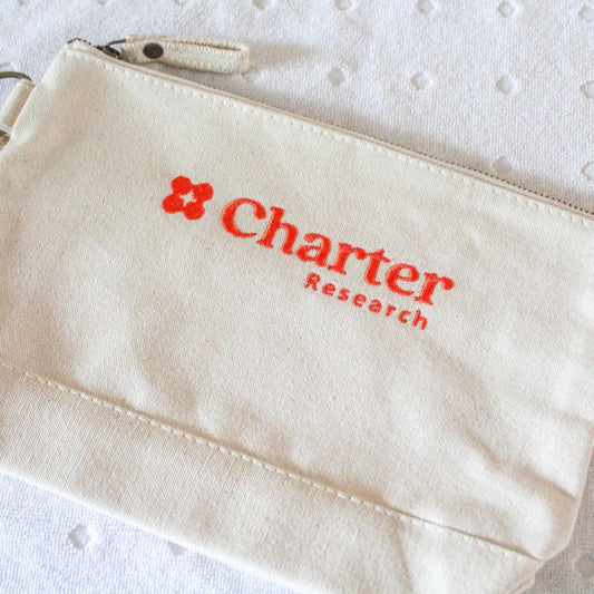 Custom Logo Canvas Zipper Pouch | Business Branded Gifts | Custom Company Logo Canvas Everything Pouch | Corporate Gif | Branded Gifts