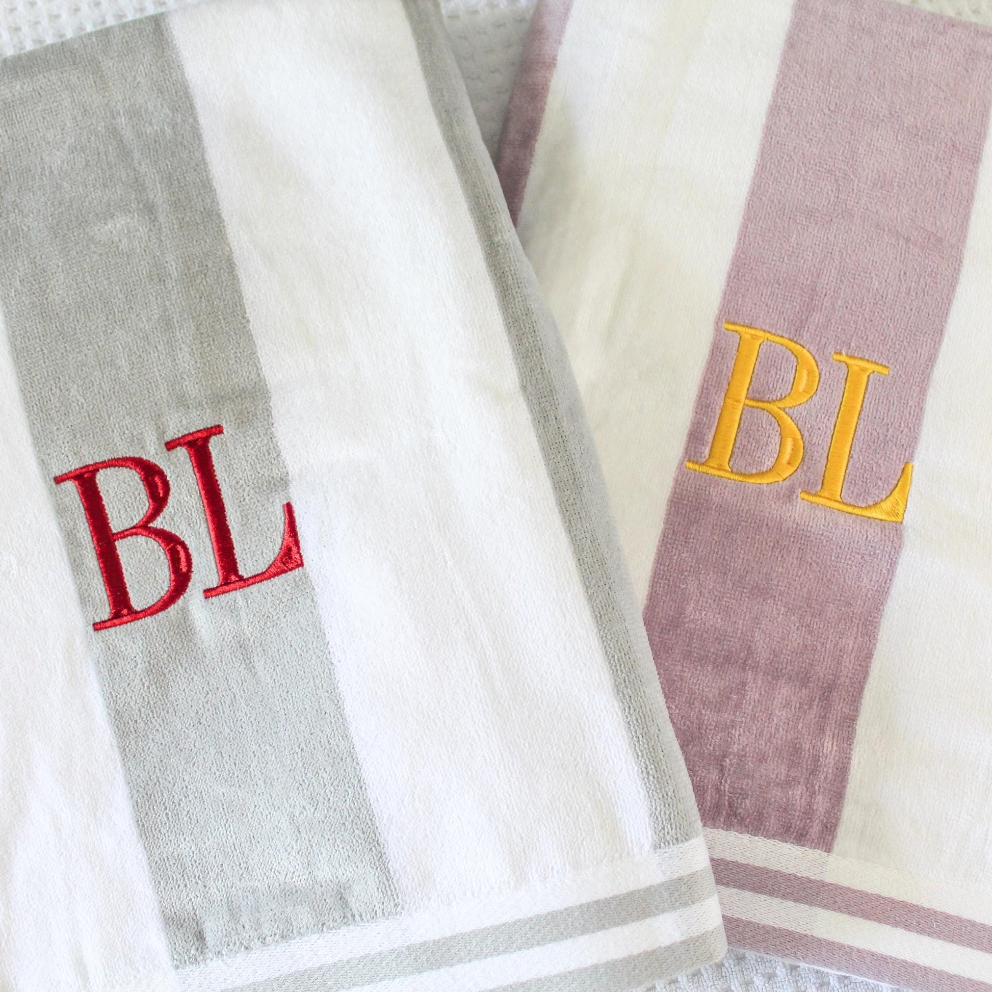 Striped Cabana Beach Towel, Personalized Beach Towel, Monogram Towel, Personalized Gifts, Custom Towel, Bachelorette Party, Spring Break