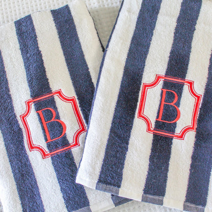 Cabana Stripe Beach Towel | Custom Towel | Personalized Beach Towel | Personalized Gifts | Monogrammed Towel | Bachelorette Gifts