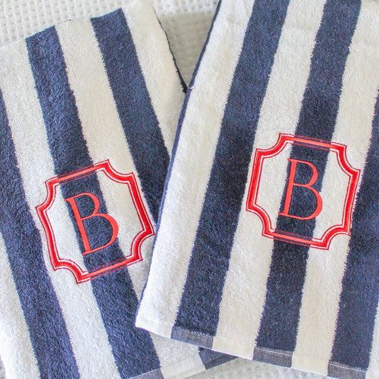 Cabana Stripe Beach Towel | Custom Towel | Personalized Beach Towel | Personalized Gifts | Monogrammed Towel | Bachelorette Gifts