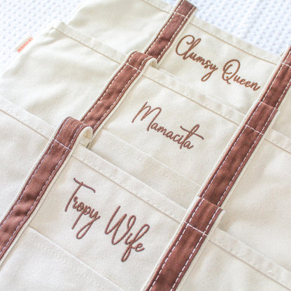 Canvas Boat Tote Bag | Monogrammed Tote | Personalized Beach Bag | Bachelorette Gifts | Embroidered Travel Bag | Summer Tote Bag | Mom Bag