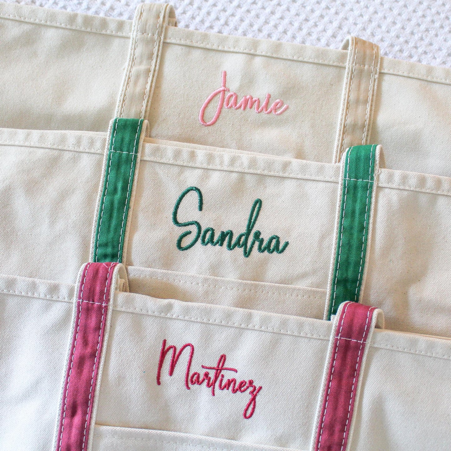 Canvas Boat Tote Bag | Personalized Tote | Monogram Tote | Personalized Gifts | Bachelorette Gifts | Embroidered Travel Bag | Summer Tote
