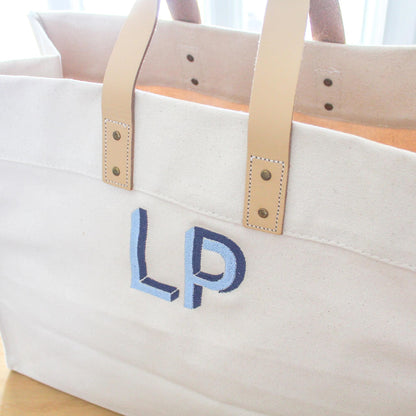 Personalized Canvas Tote Bag | Monogrammed Box Tote | Personalized Work Bag | Personalized Gifts | Embroidered Travel Bag | Custom Logo Tote